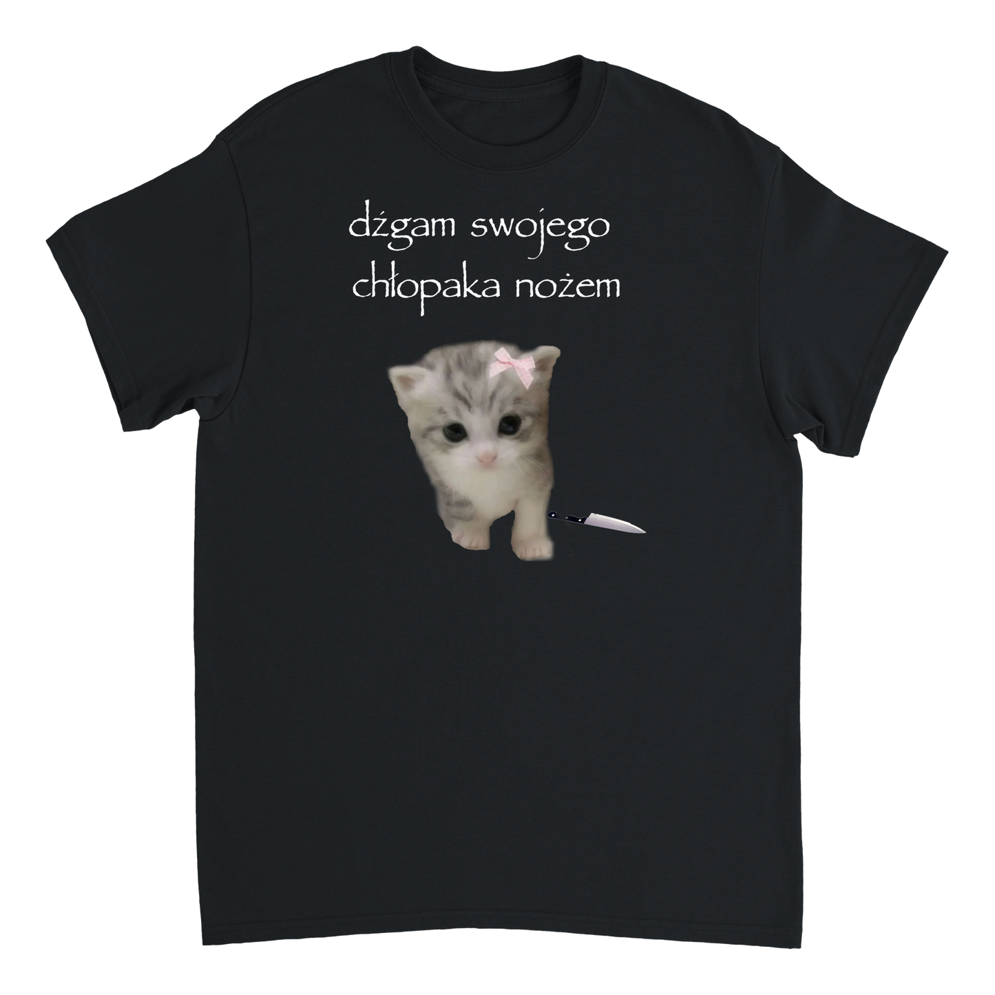dźgam swojego chłopaka nożem T-Shirt