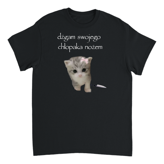 dźgam swojego chłopaka nożem T-Shirt