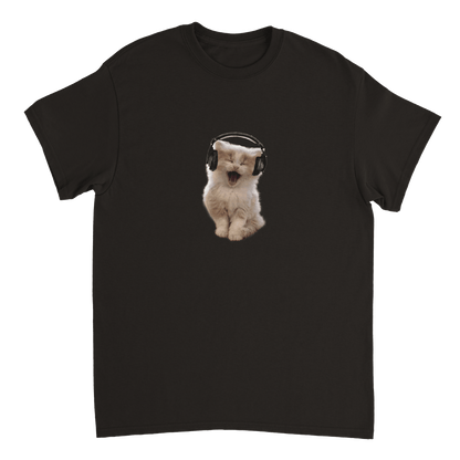 headphones kitten T-shirt - kizia
